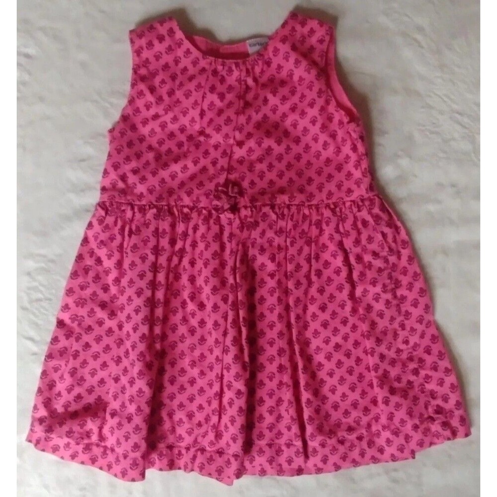 Dress 12 Month Girls Carters Baby Girls pink sleeveless infant wear Lined